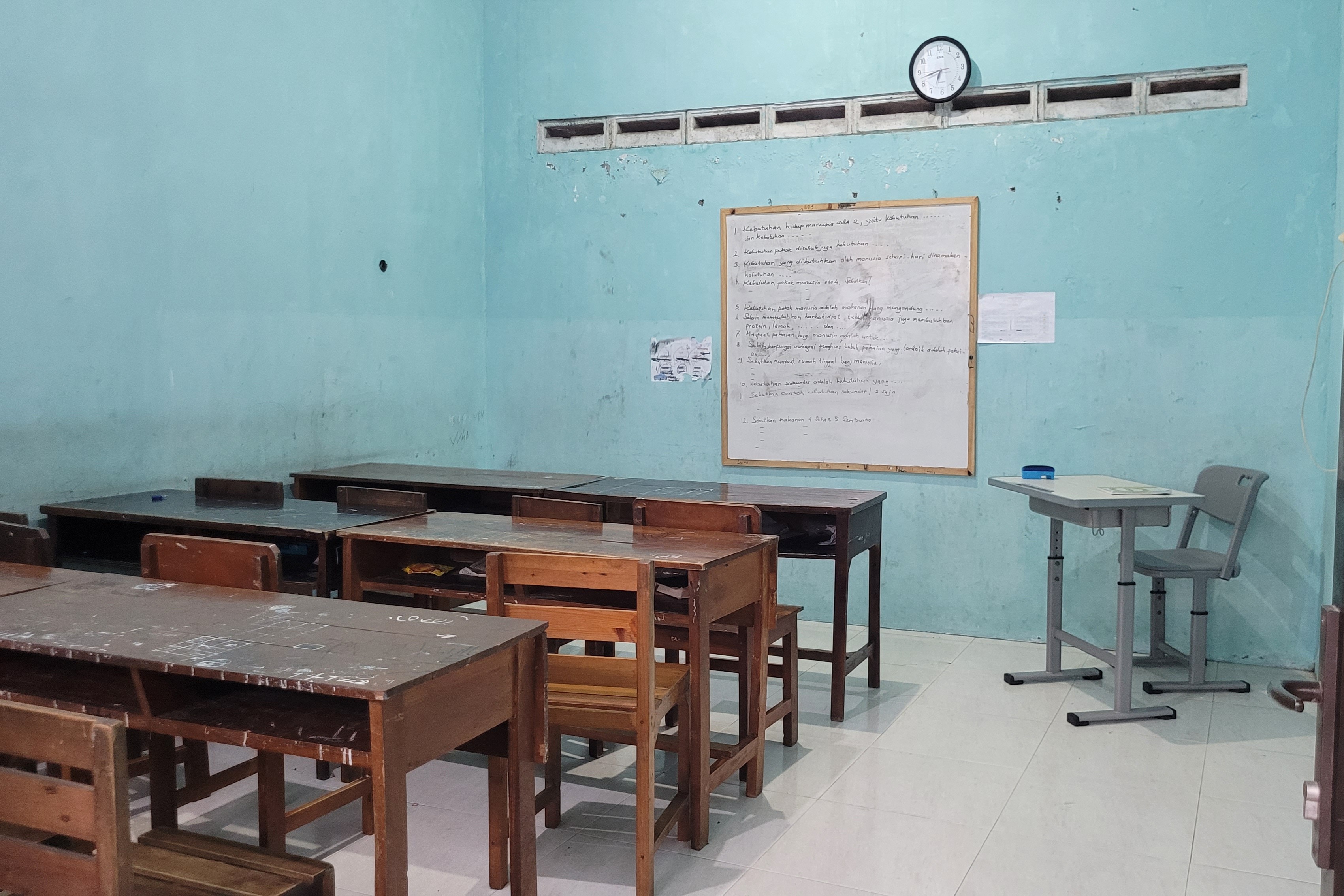 Fasilitas Ruang Belajar